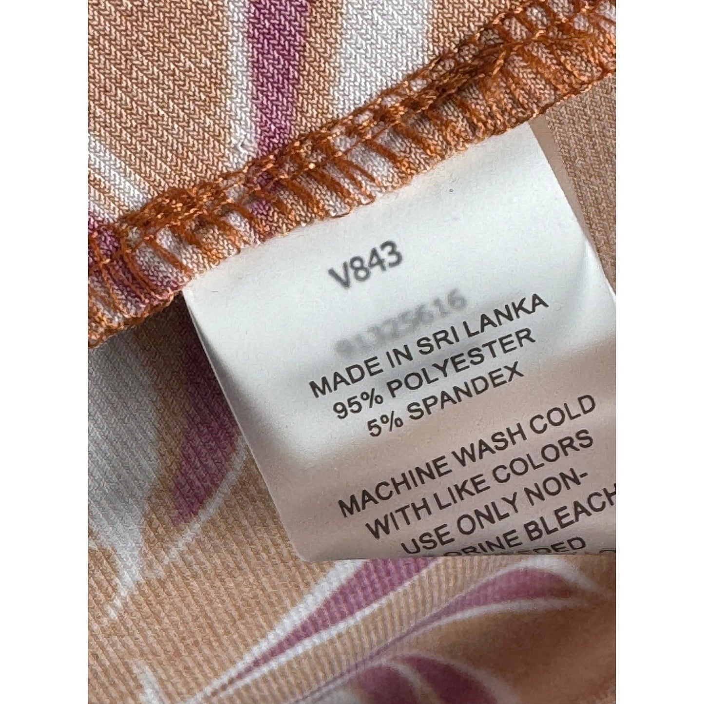 Vince Camuto Easy Breezy Sleeveless Top Orange Leaf Print 91325616 Chili Mens L