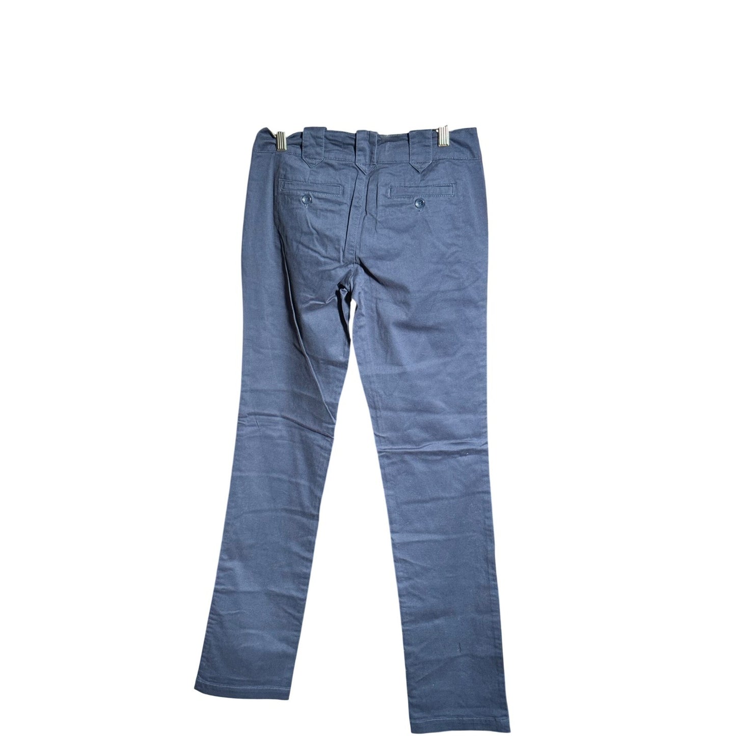 Boom Boom Jeans Womens Navy Blue Chino Pants Slim Straight Stretch Size 5