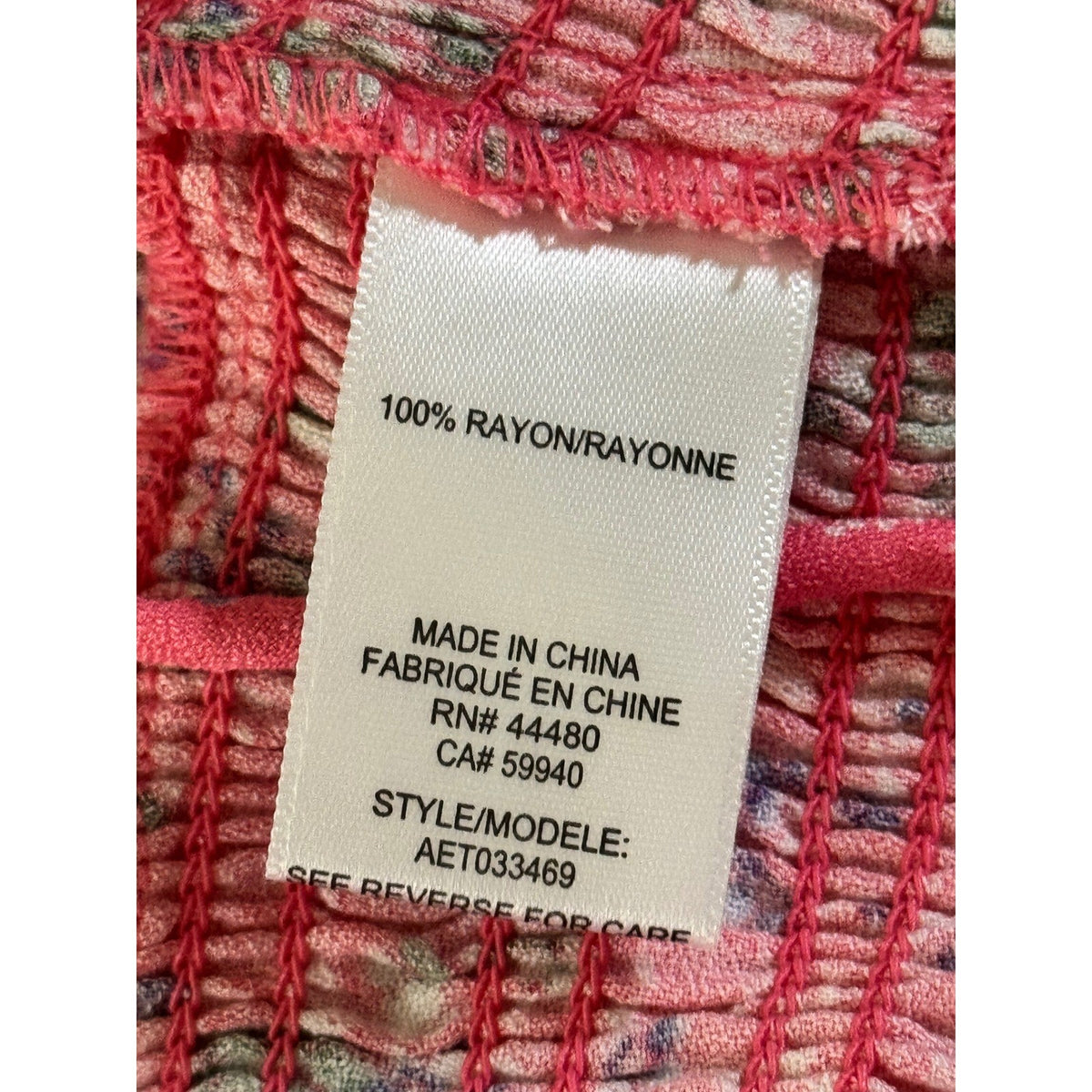 AFRM Los Angeles Pink Floral Smocked Puff Sleeve Crop Top Square Neck NWT XS
