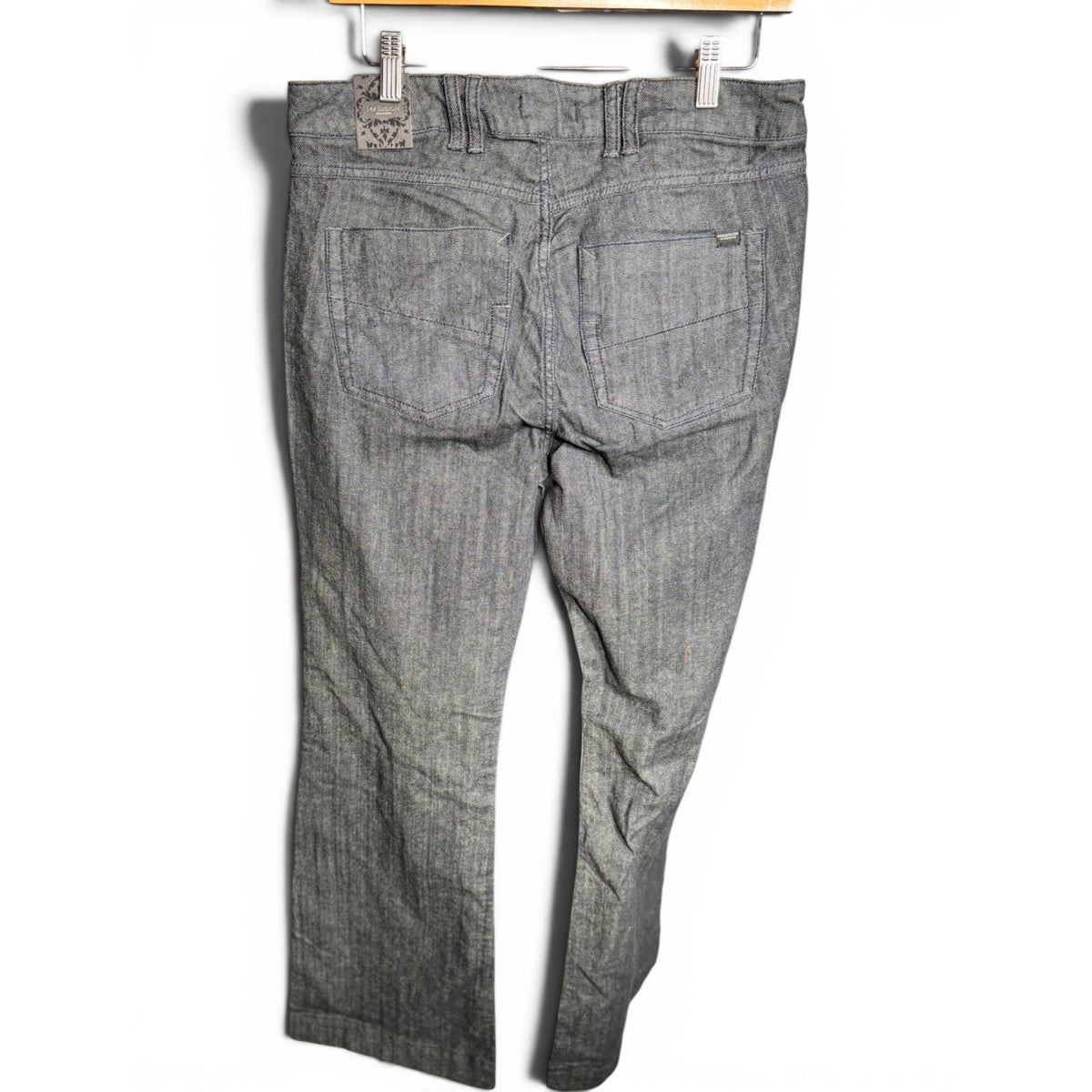 Madison Jeanswear Midnight Rinse Wide Leg Denim Trousers Blue Size 16 VSM20M478