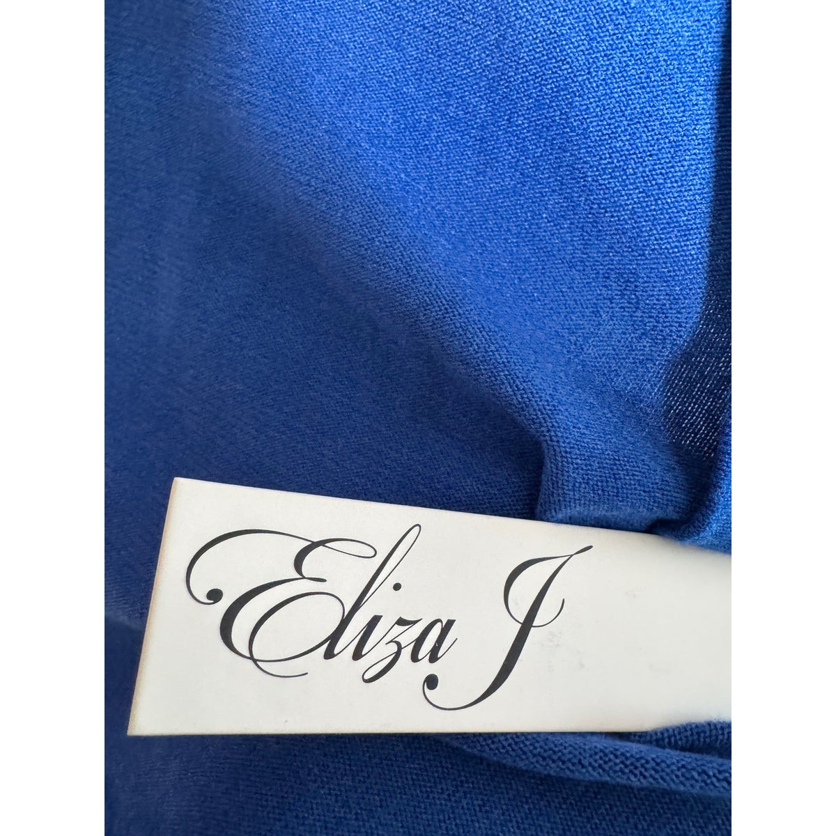 Eliza J Womens Royal Blue Cropped Shrug Cardigan Bolero Sweater Size S Small