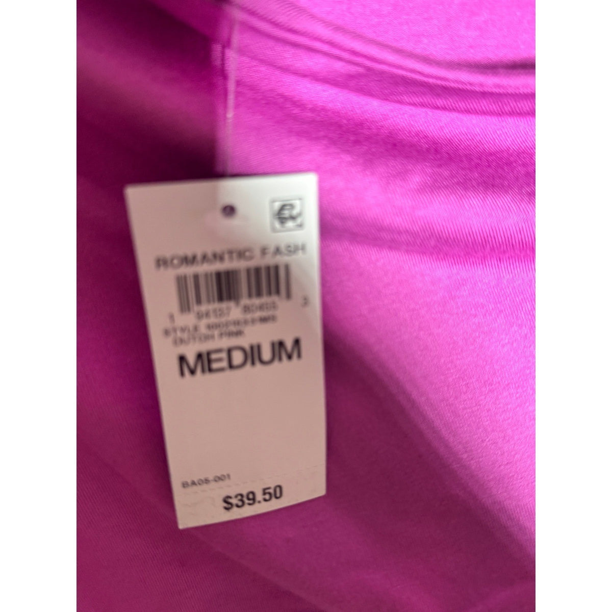 INC International Concepts One Shoulder Braided Strap Ruched Top Dutch Pink M