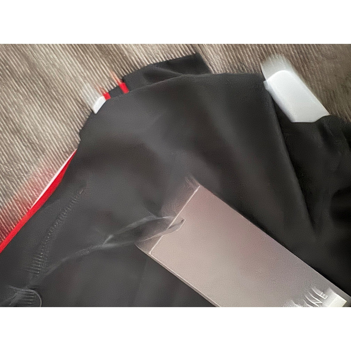 One 5 One Womens High Rise Track Pants Black Red White Side Stripe Size 3X