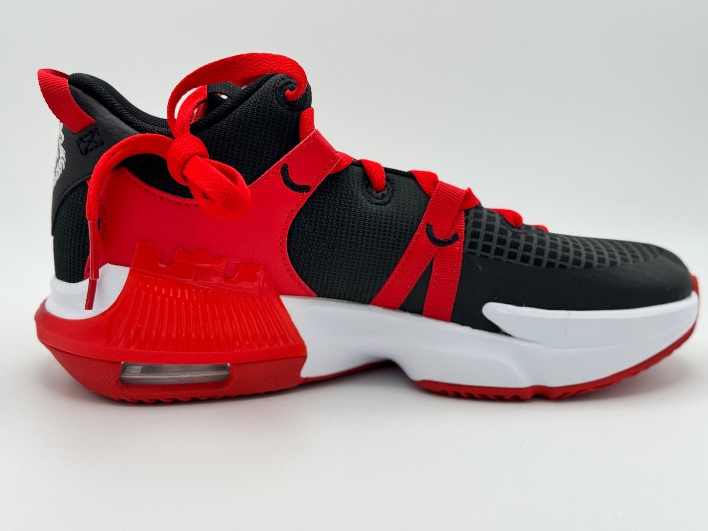 Nike(GS) Nike LeBron Witness 7 Basketball Shoes Black/University Red/ White
