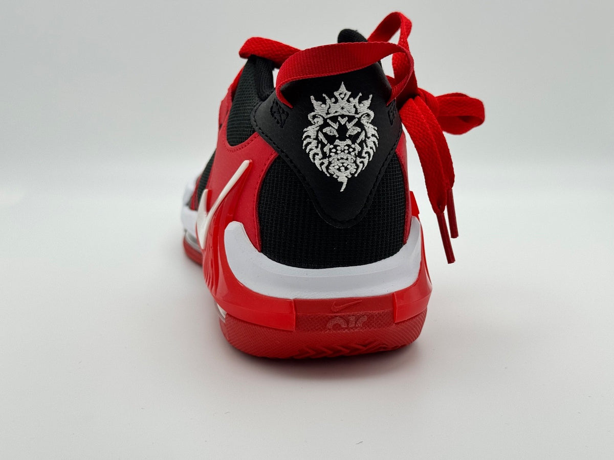 Nike(GS) Nike LeBron Witness 7 Basketball Shoes Black/University Red/ White