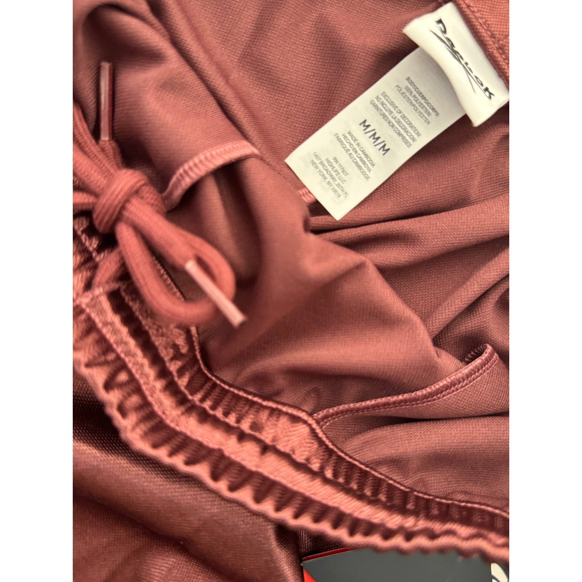 Reebok Womens Relaxed Basketball Shorts Blackberry Burgundy Satin RVW261SH13003