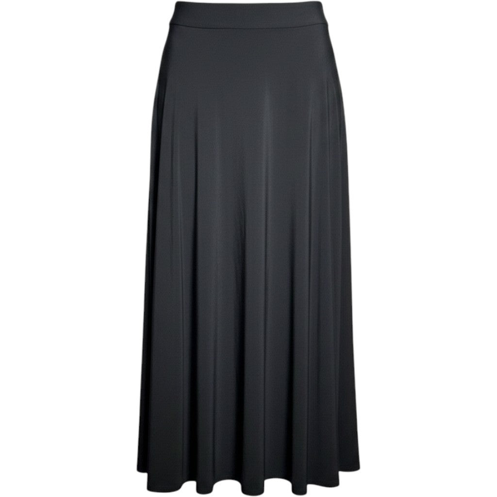Vince Camuto Windswept Wonder Black Maxi Skirt Elastic Waist 91224634 L