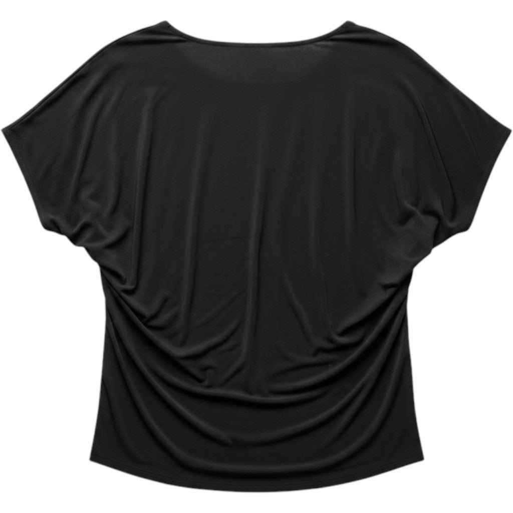 Vince Camuto Womens Rich Black Short Sleeve High Low Blouse XS 91624B083 XS