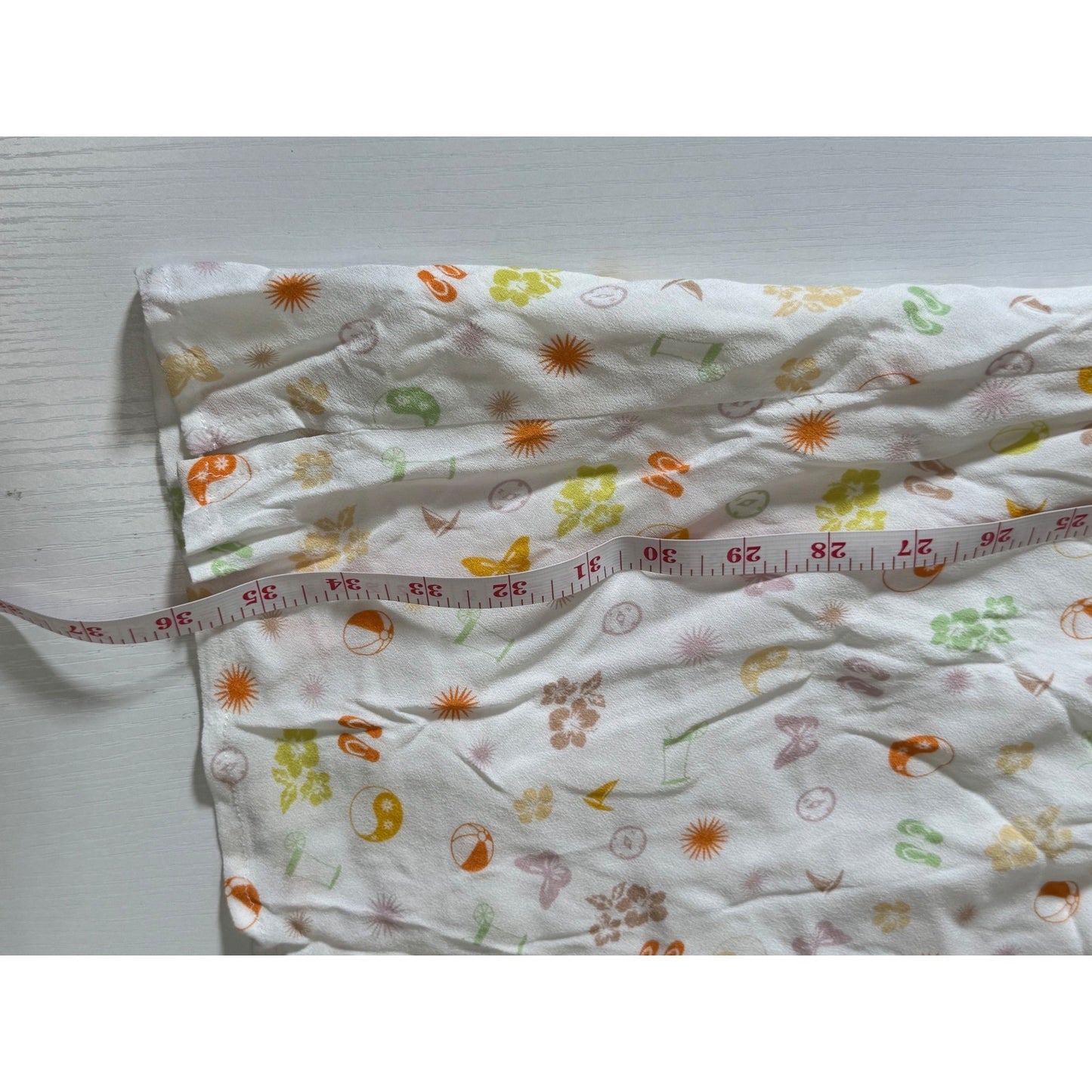 Elodie Women White Orange Multi Print Cowl Neck Slip Dress ELSD4749 Size S NWT