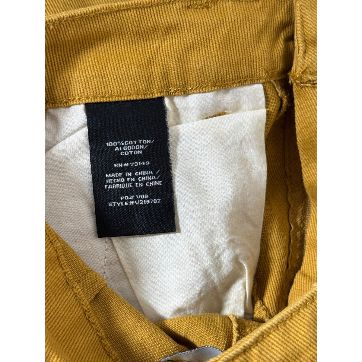 BBJ Los Angeles Womens Mustard Yellow Belted Cargo Pants V21970Z Size 5/27 NWT