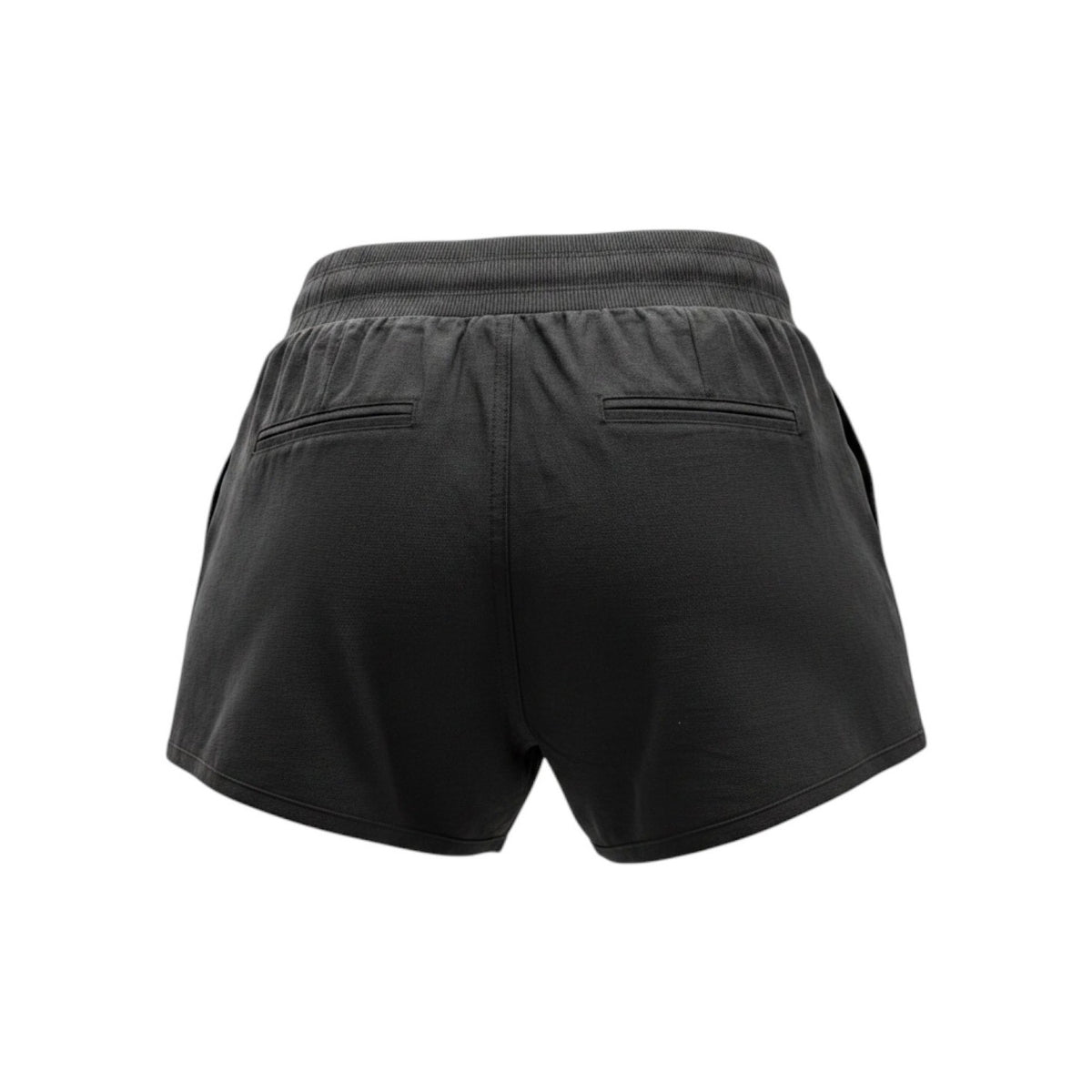 C'est Toi Womens Black Linen Blend Dolphin Shorts Drawstring Pockets TP549 Small