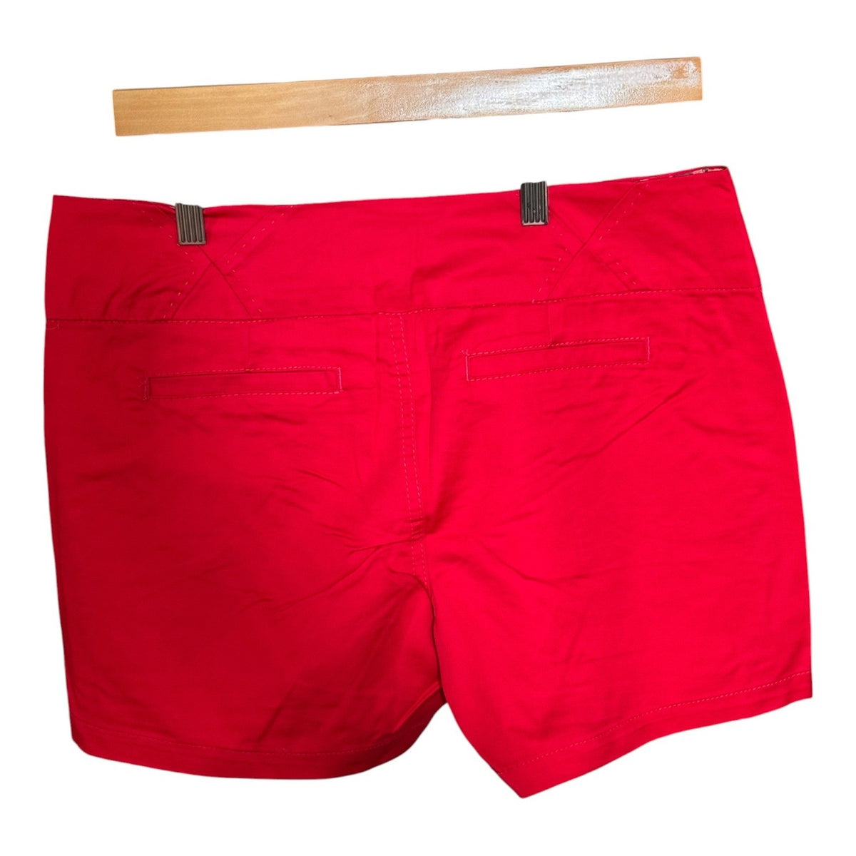 Copper Key Womens Red Chino Shorts Mid Rise Stretch Casual Summer 4-Pocket 11