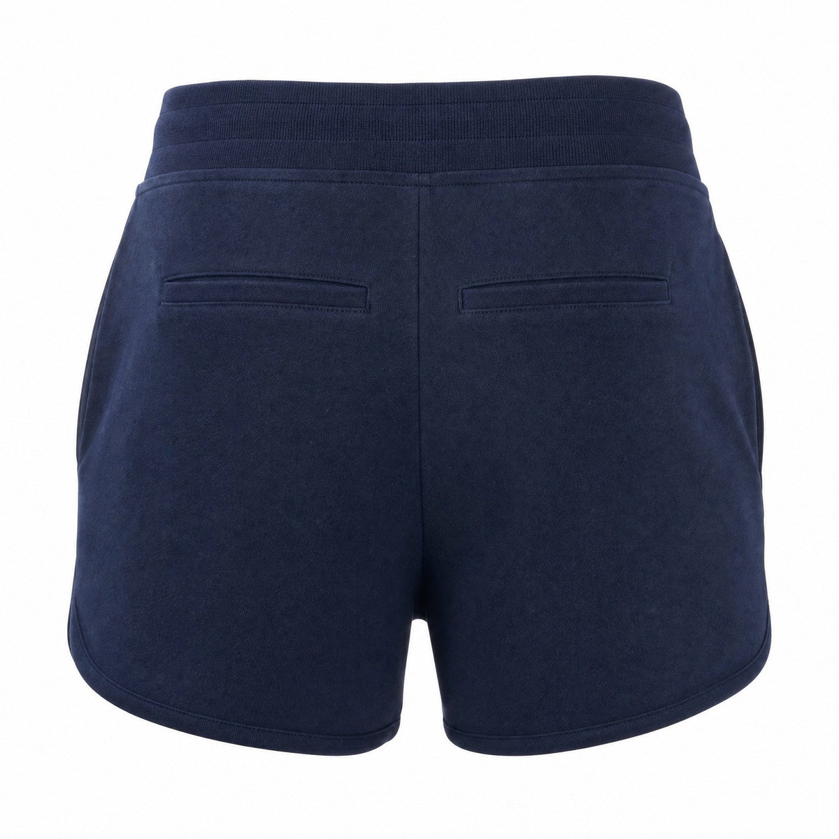 C'est Toi Womens Navy Blue Linen Blend Drawstring Dolphin Shorts NWT