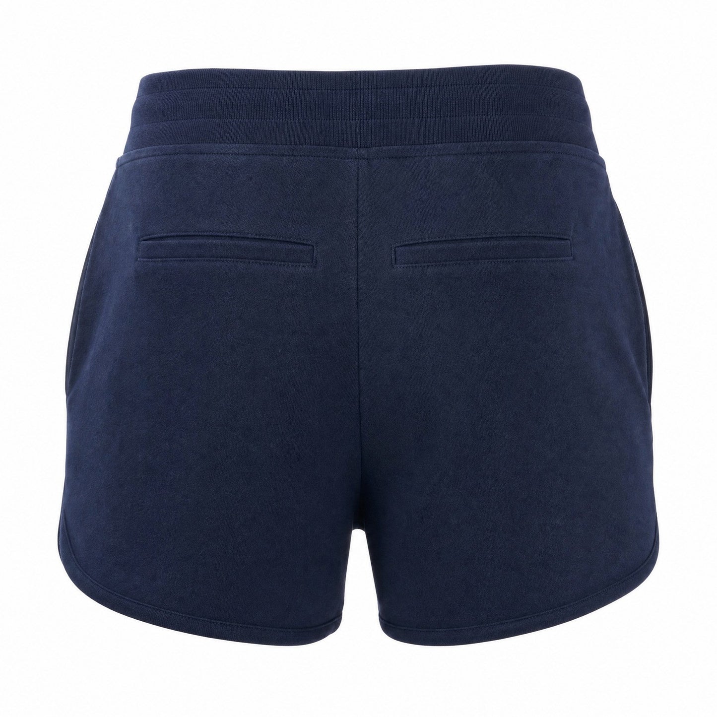 C'est Toi Womens Navy Blue Linen Blend Drawstring Dolphin Shorts NWT M