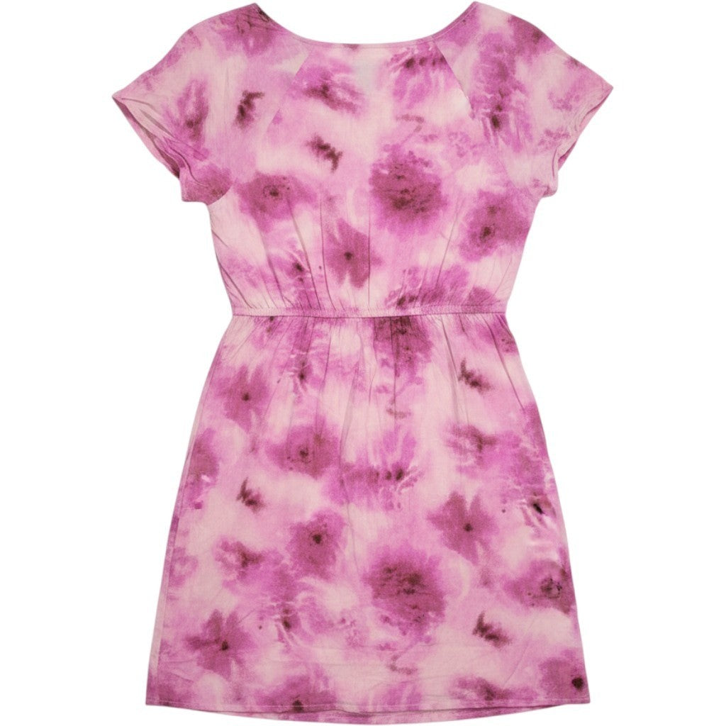 Abound Pink Tie Dye Floral Tie Front Mini Dress AB468080MI Womens 1X