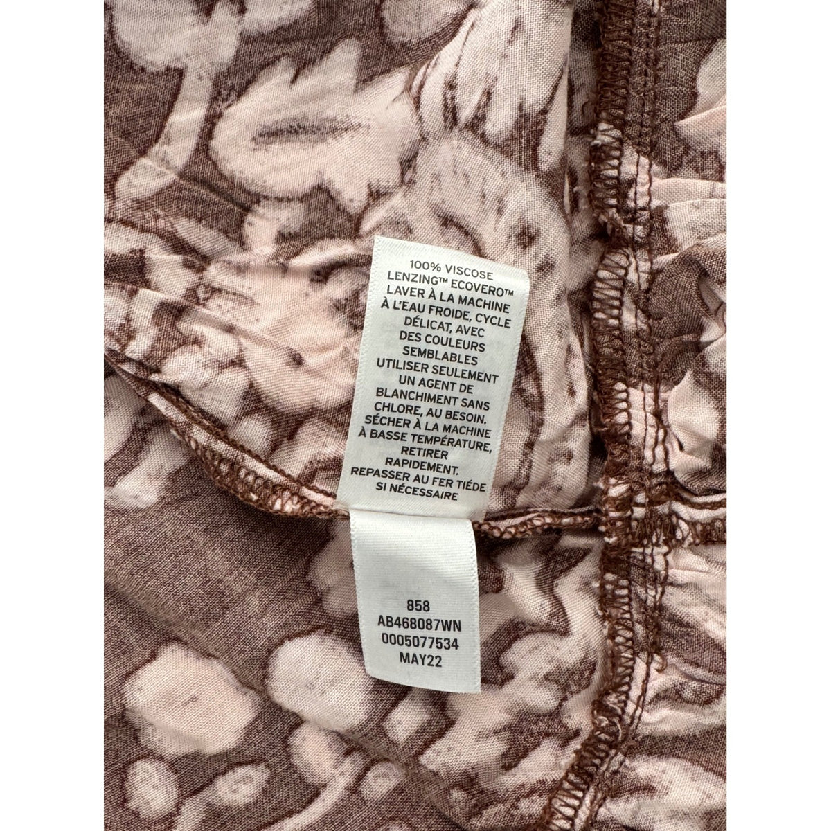 Abound Brown Folkstory Paisley Floral Mini Dress AB468087WN NWT