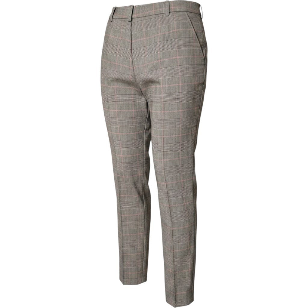 Lauren Ralph Lauren Plaid Wool Blend Pleated Tapered Pants 200940239001 Size 6