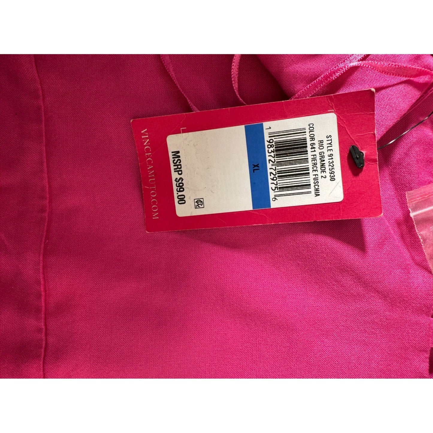 Vince Camuto Pink Halter V-Neck Maxi Dress with Wood Bead Detail XL