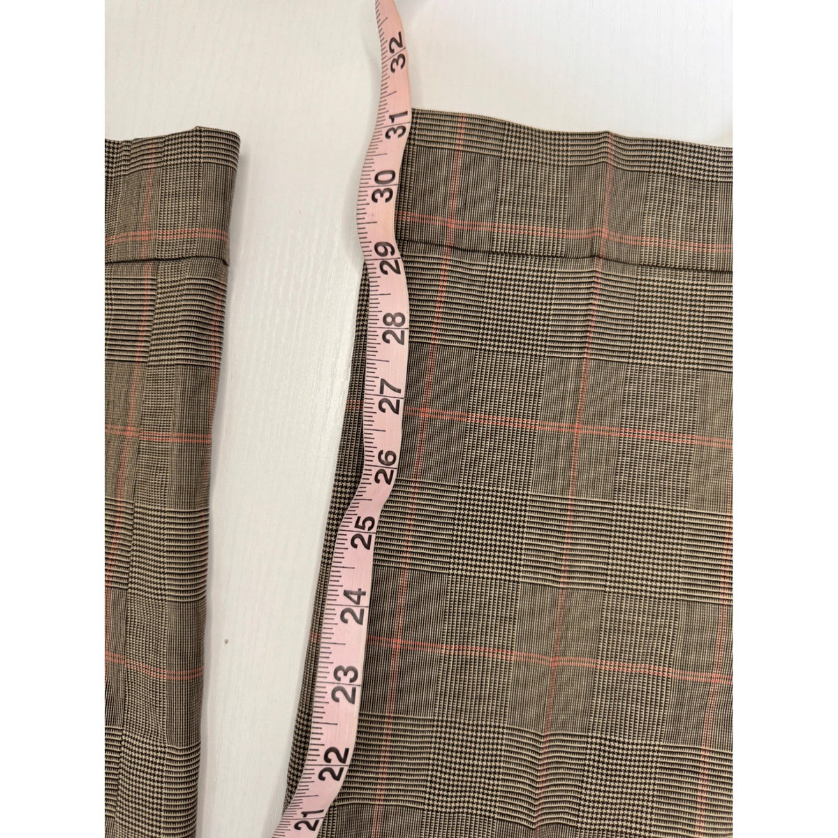 Lauren Ralph Lauren Plaid Wool Blend Pleated Tapered Pants 200940239001 Size 6