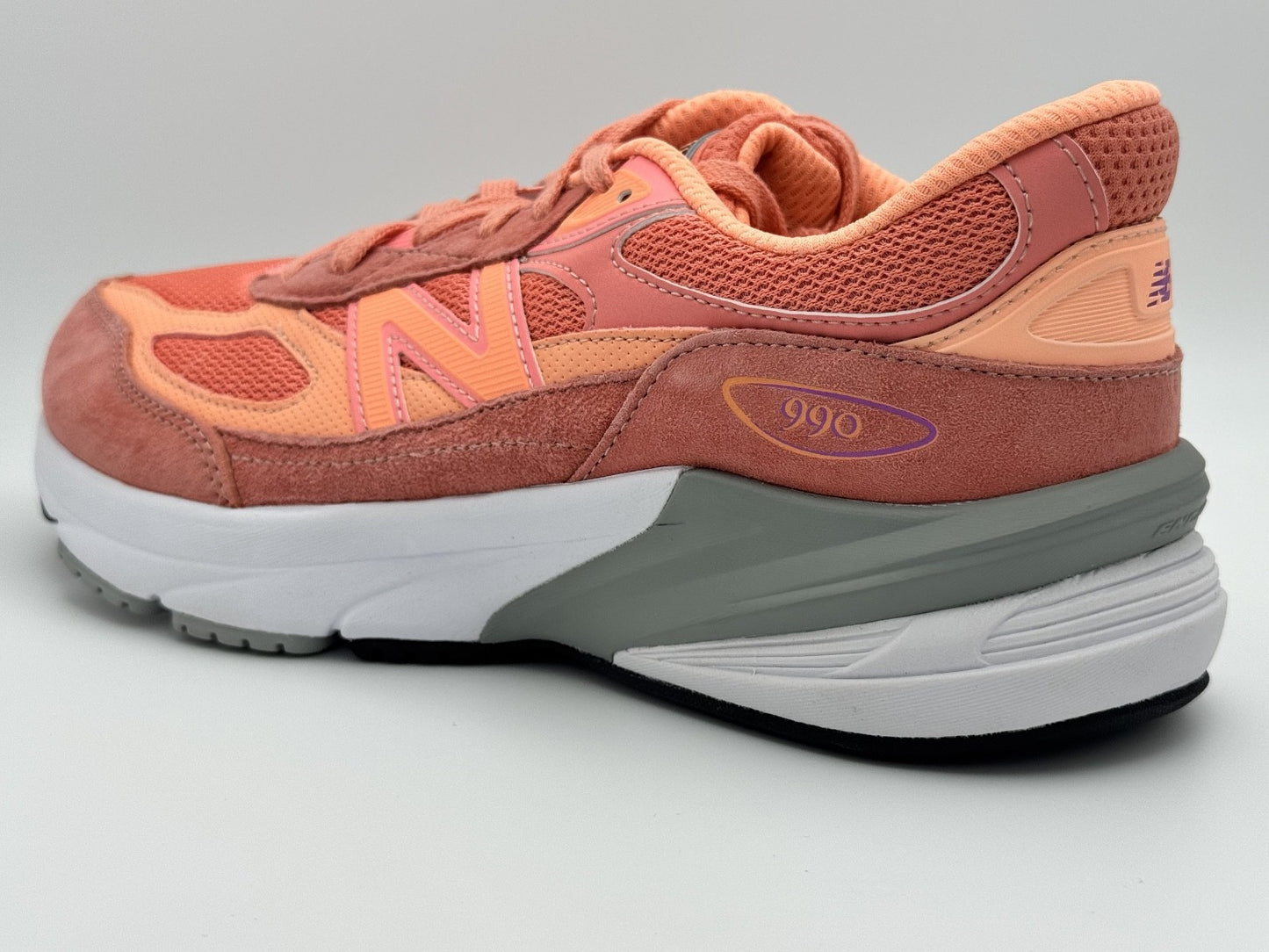 Size 7 - New Balance 990v6 Orange Purple