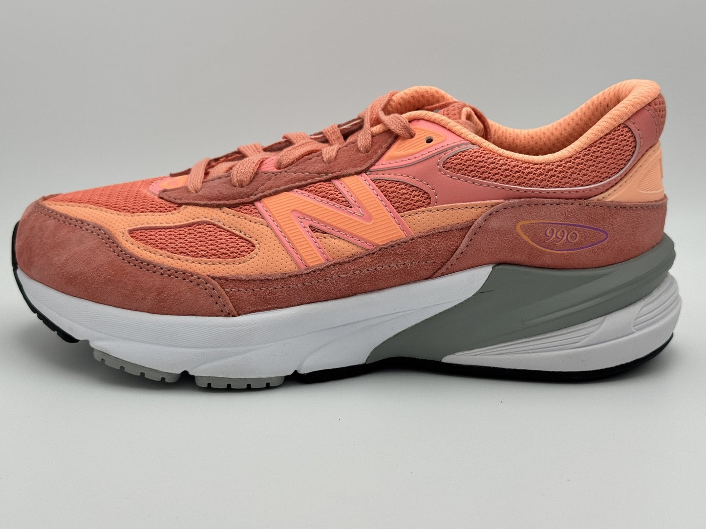 Size 7 - New Balance 990v6 Orange Purple