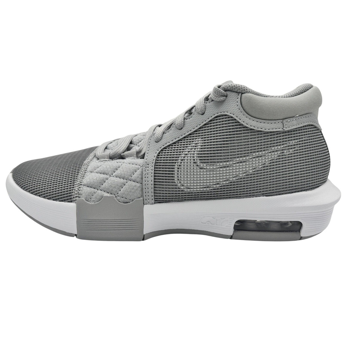 Size 6M/7.5W - Nike LeBron Witness 8 TB Unisex Athletic Sneakers Wolf Grey/White
