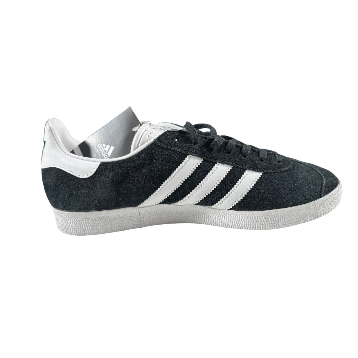 Adidas Originals Gazelle Mens Shoes Core Black White Gold BB5476 Size 9