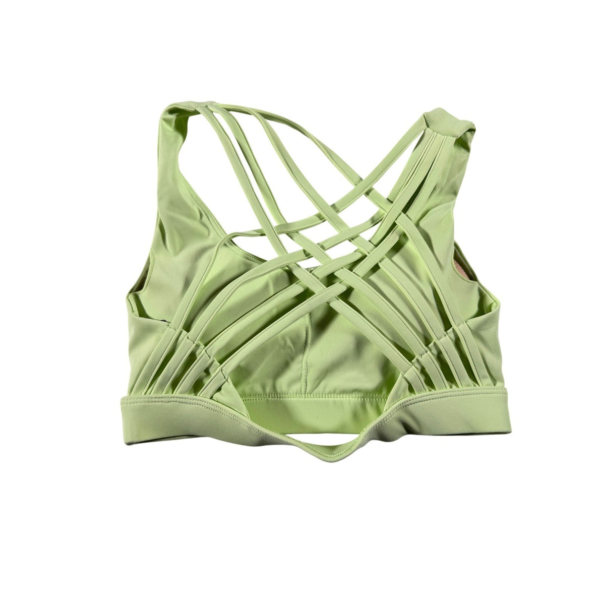 GB Athletic Wear Mint Green Strappy Crisscross Back Sports Bra Size S