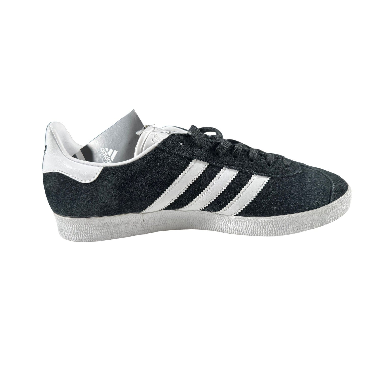Adidas Originals Gazelle Mens Core Black White Suede Sneakers BB5476 Size 11