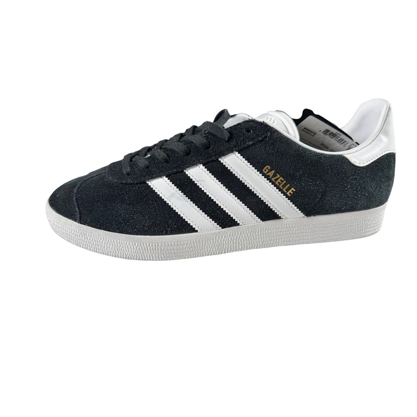 Adidas Originals Gazelle Mens Core Black White Suede Sneakers BB5476 Size 11