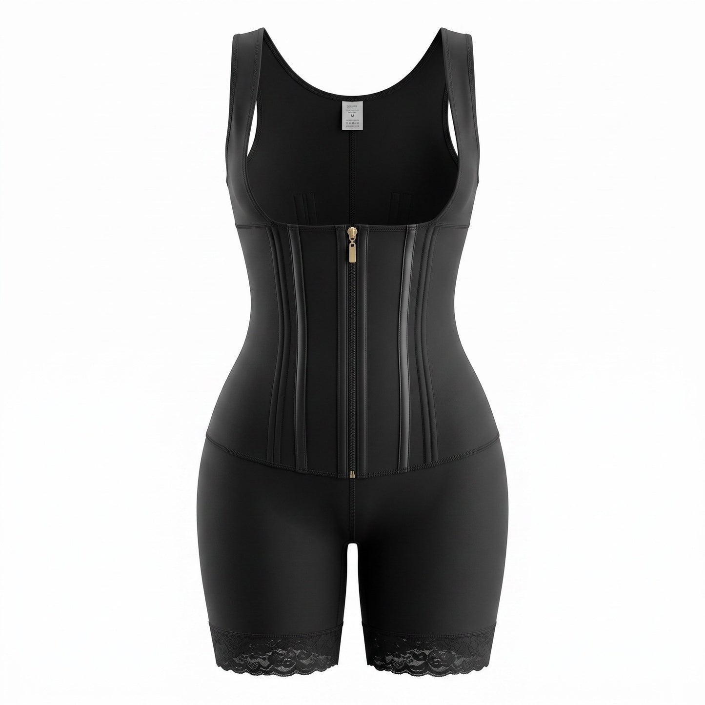 Luxseren MSRP$139 Full Body Shapewear Compression Bodysuit Waist Trainer Black S