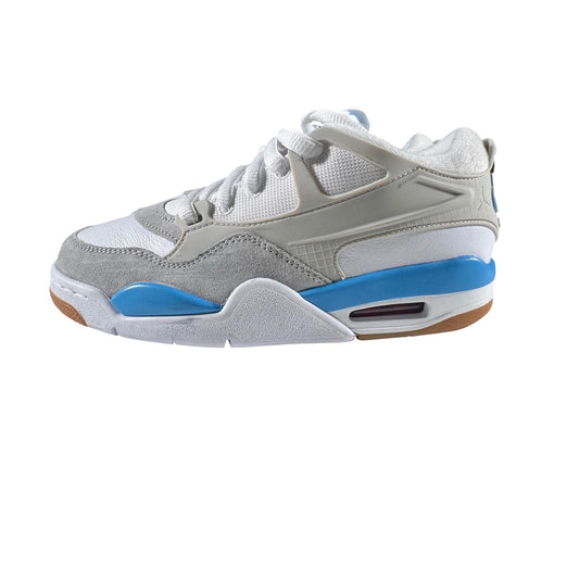 Air Jordan 4 RM GS White Neutral Grey Blue FQ7938-104 Boys Size 5Y