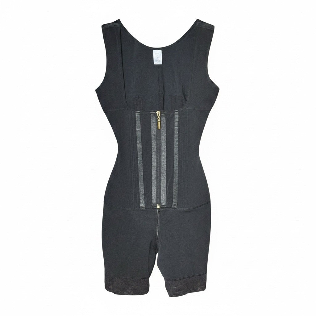 Luxseren MSRP$139 Full Body Shapewear Compression Bodysuit Waist Trainer Black L