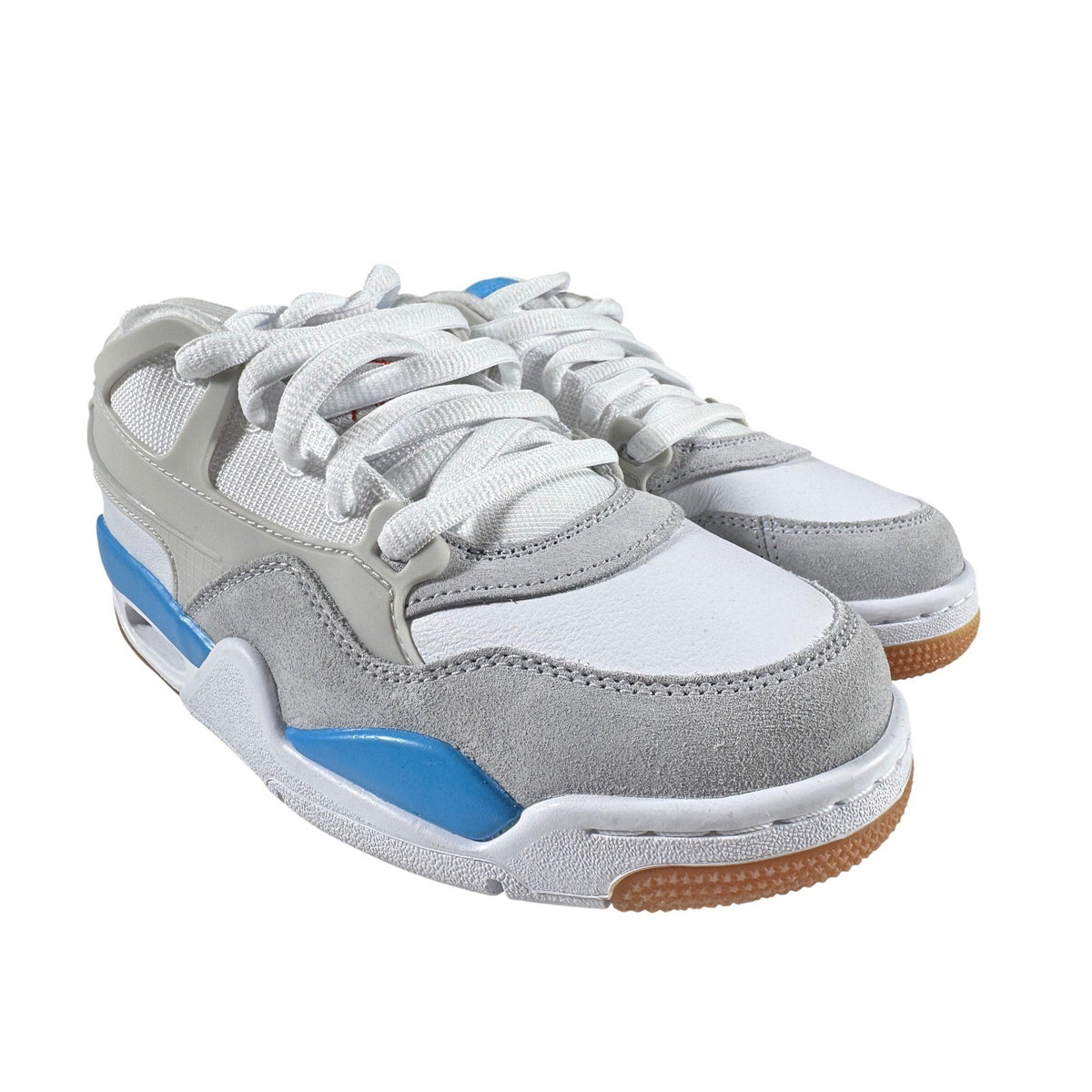 Air Jordan 4 RM GS White Neutral Grey Blue FQ7938-104 Boys Size 5Y