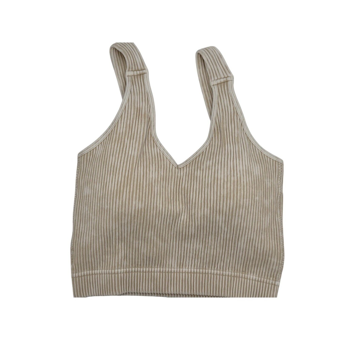 Size L/XL Zenana Padded Brami Beige