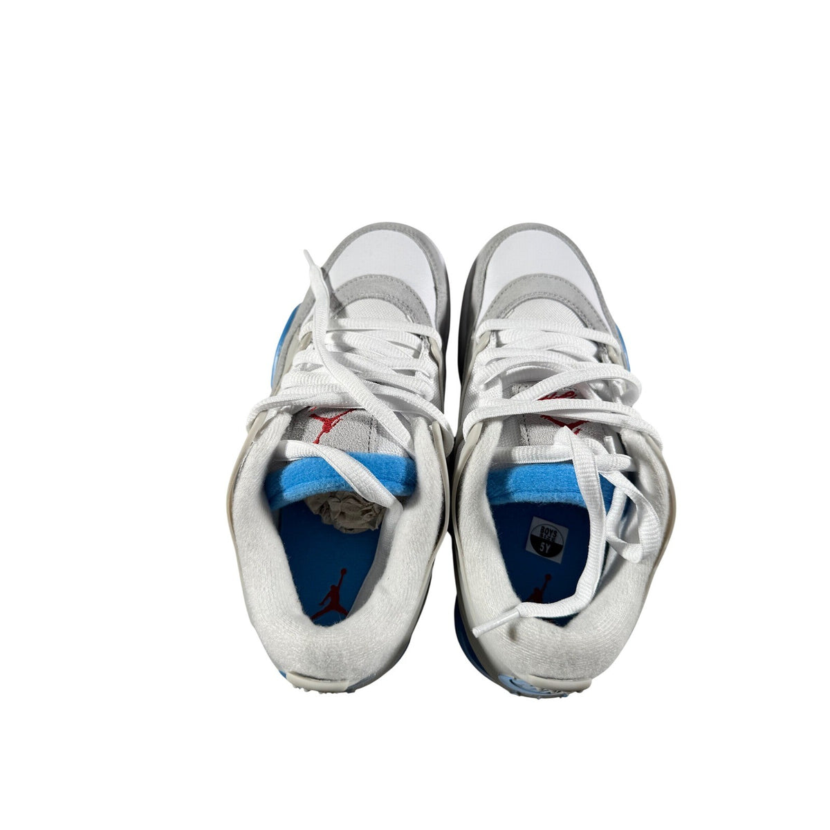 Air Jordan 4 RM GS White Neutral Grey Blue FQ7938-104 Boys Size 5Y
