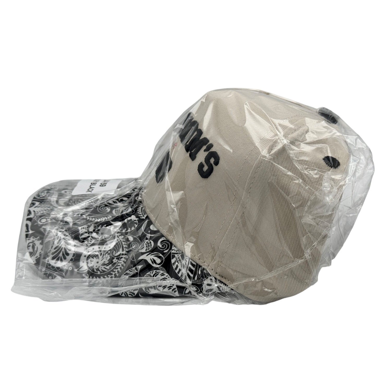 One Size - Zenana Cool Mom's Club Hat Beige/Black & White Paisley