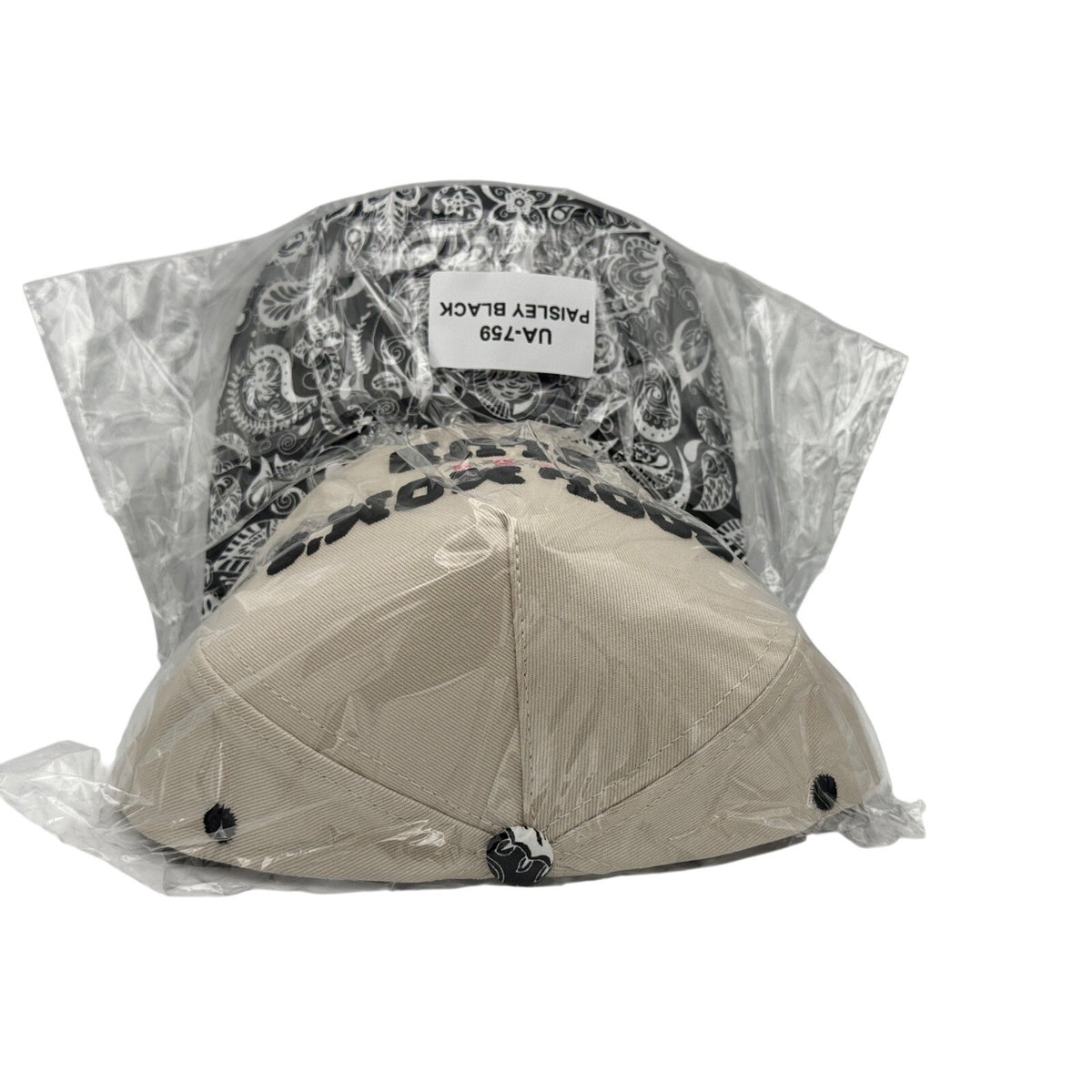 One Size - Zenana Cool Mom's Club Hat Beige/Black & White Paisley
