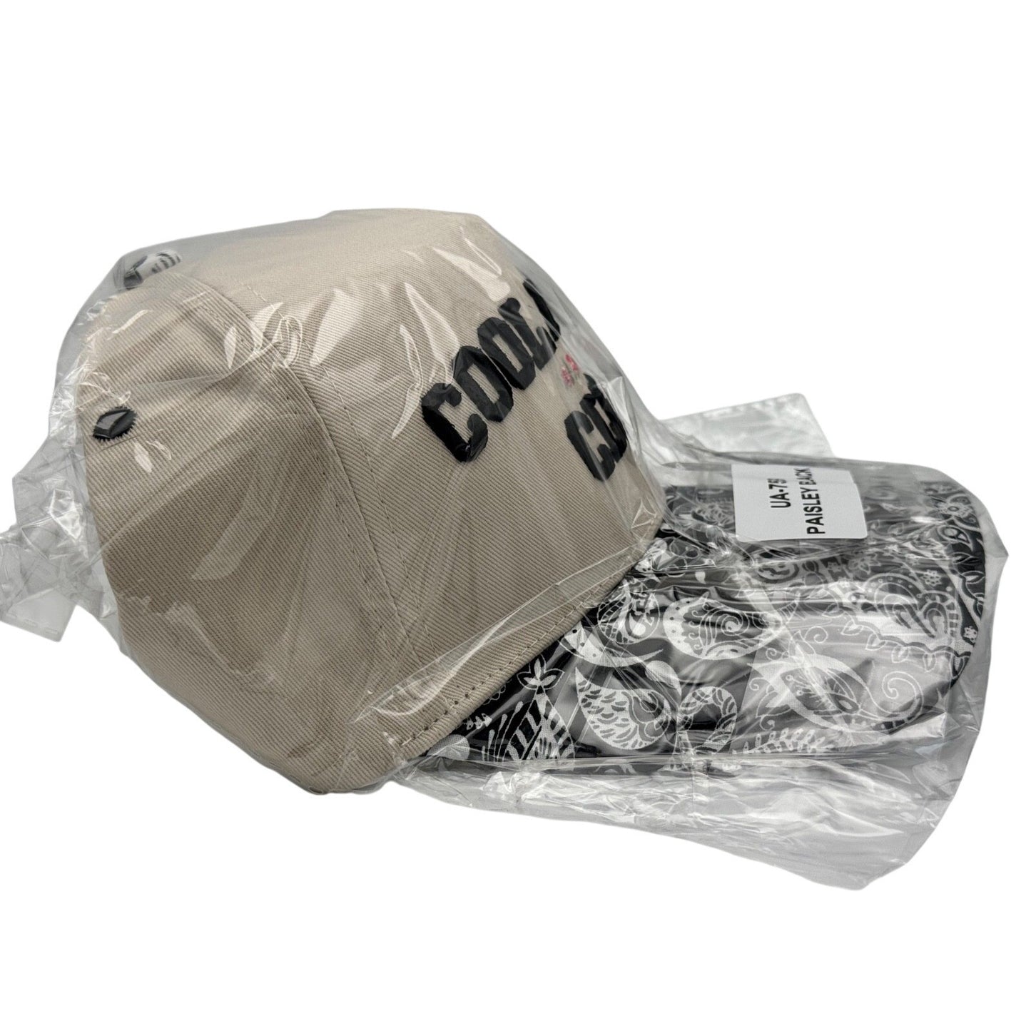One Size - Zenana Cool Mom's Club Hat Beige/Black & White Paisley