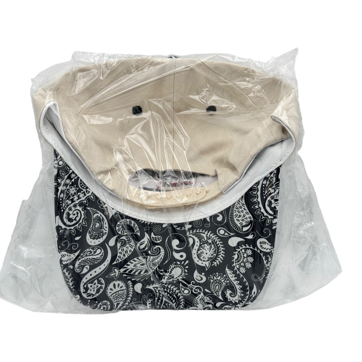 One Size - Zenana Cool Mom's Club Hat Beige/Black & White Paisley