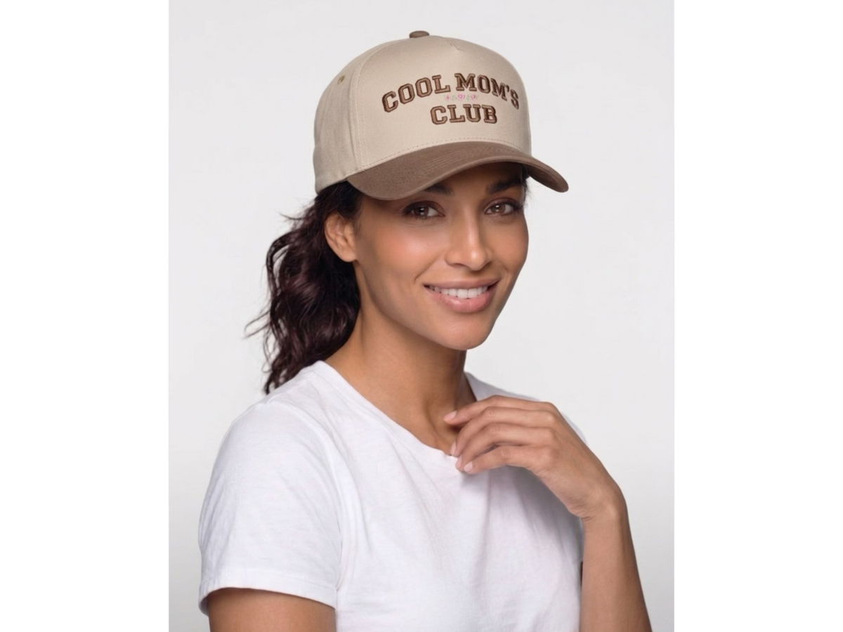 One Size - Zenana Cool Mom's Club Hat Beige/Mocha
