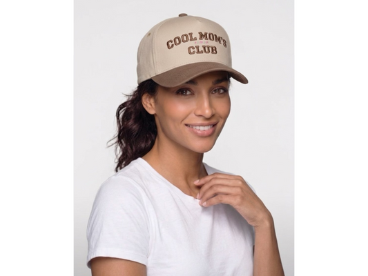 One Size - Zenana Cool Mom's Club Hat Beige/Mocha