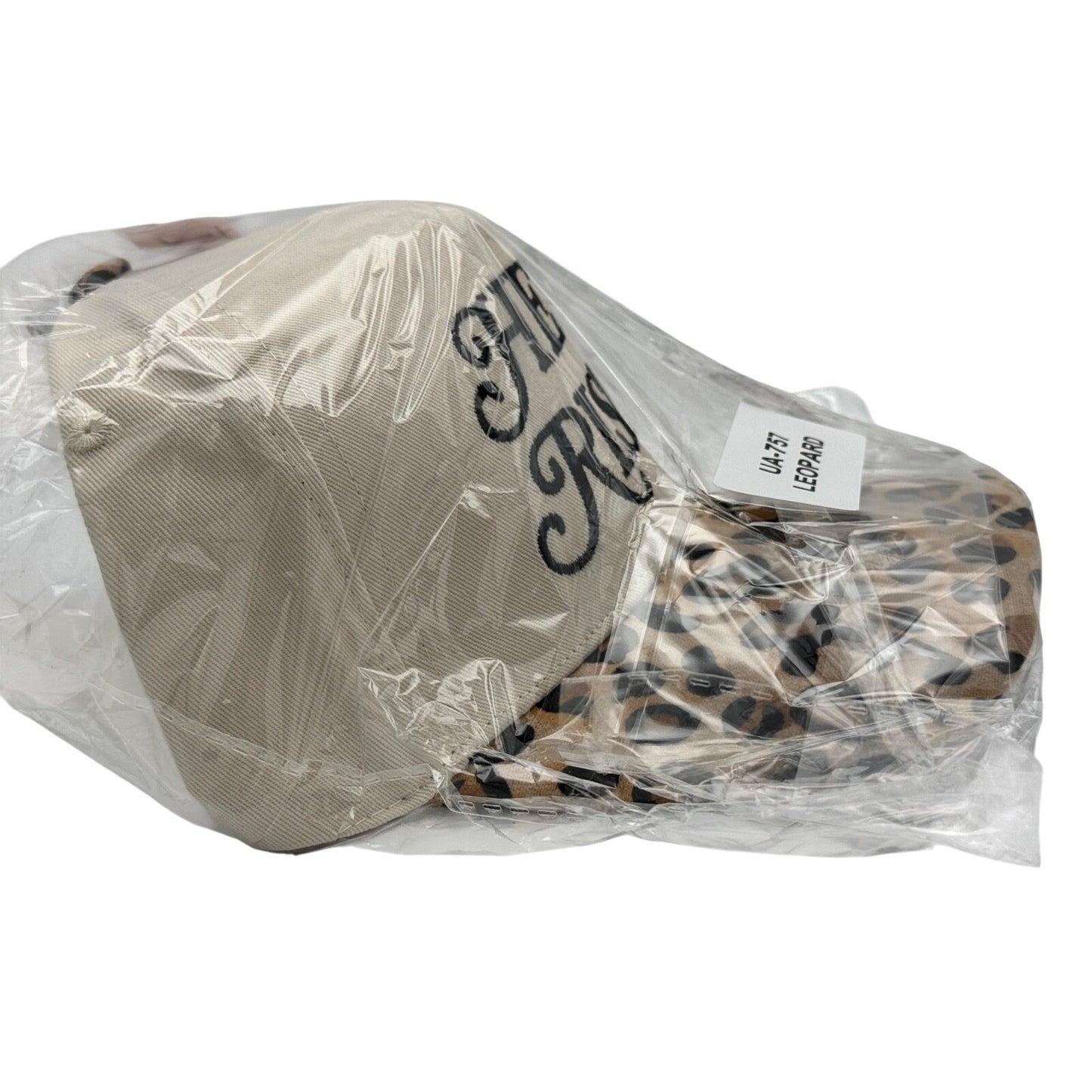 One Size - Zenana He Is Risen Hat Beige/Leopard