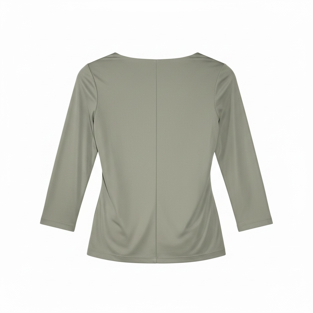 Size S - Lauren Ralph Lauren Womens Stretch Jersey Asymmet Sage Green MSRP $125