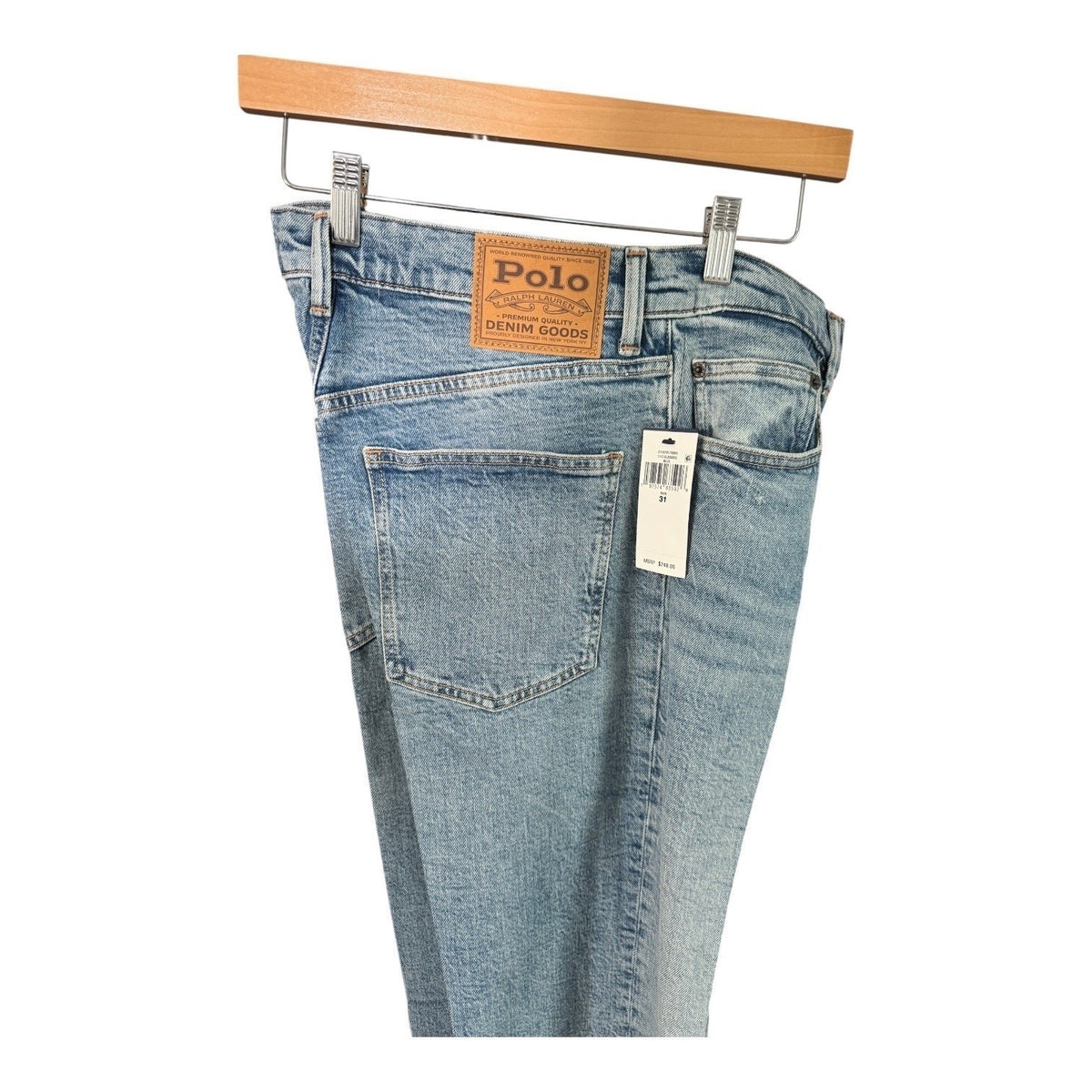 Size 31 -Polo By Ralph Lauren Denim Unisex Jeans Polo Boot Medium Wash MSRP $248