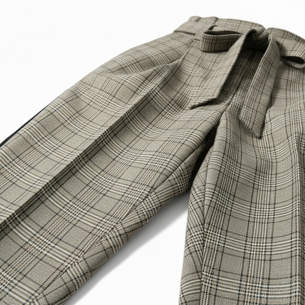 Size 1/25 - BBJ Los Angelis High Rise Plaid Pants - Beige