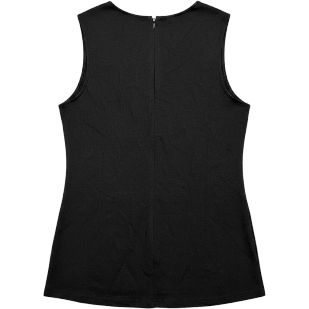 Nordstrom Rack Women Black Twist Front Sleeveless Knit Top RK471830MI Medium