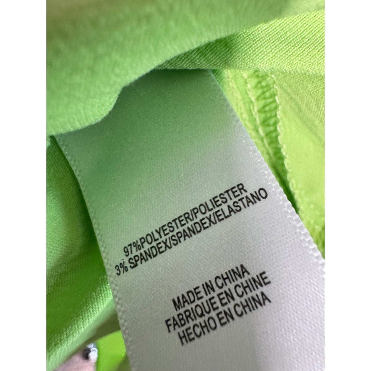 WAYF Women Lime Green Tie Front Puff Sleeve Crop Top Size Medium NEW