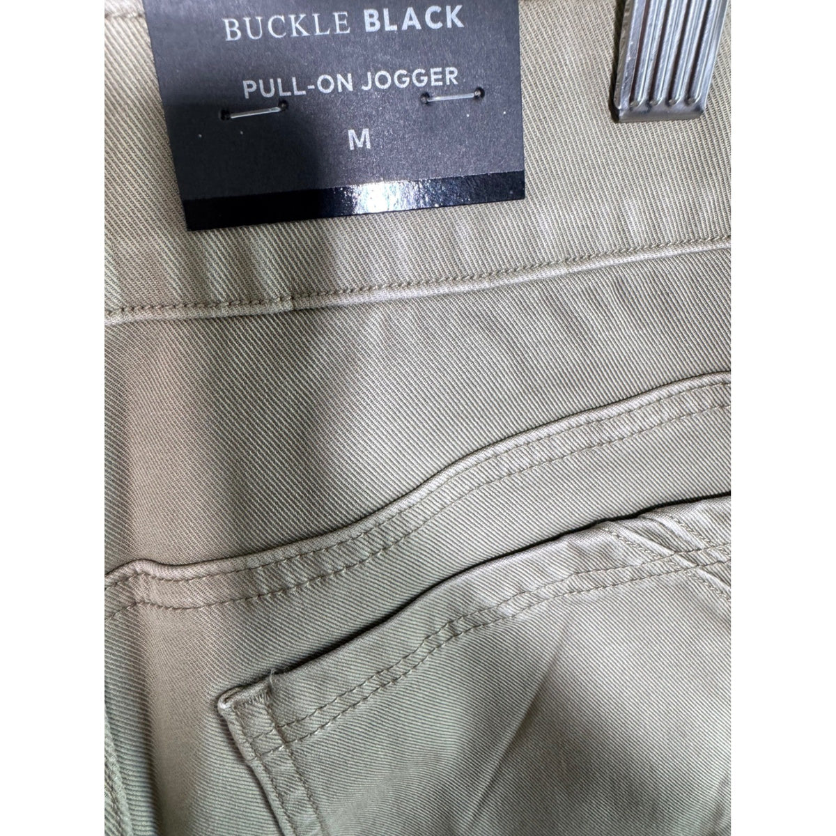 Buckle Black Women Pull-On Jogger Pale Olive Cargo Utility Pants V29108 Size M