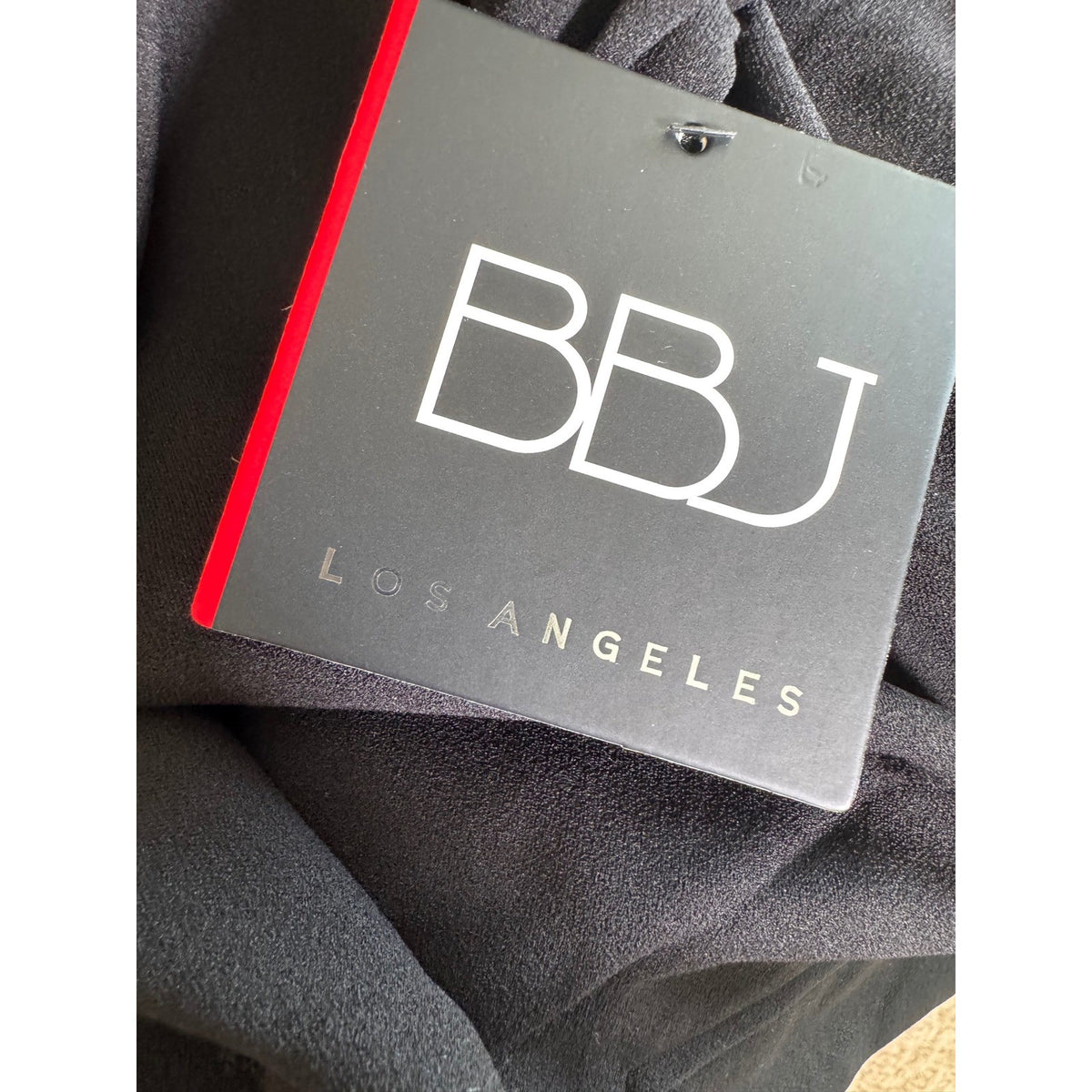 BBJ Los Angeles Womens Black Double Breasted Blazer Jacket Size L JK24556Z
